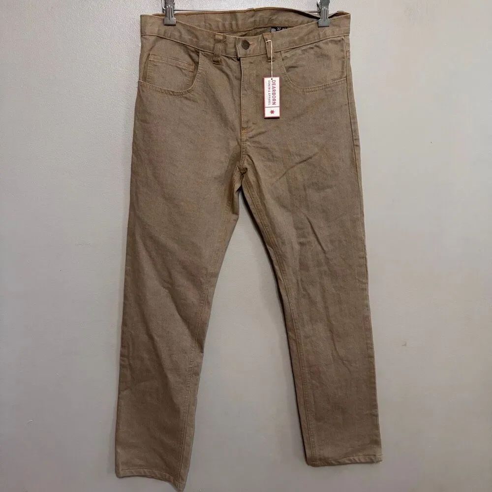 Dearborn men’s khaki colored denim size 32x30